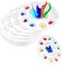 Acrylic Paint Palette Trays 20Pcs Plastic Pallets for Kid, Adult, Student Oil Watercolor Craft DIY Art Painting
